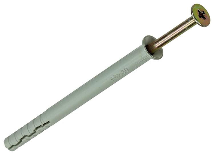 Mack 1017909 - Nylon-Nageldübel Polyamid 9 Stück 6 x 80 mm | 5 Stück