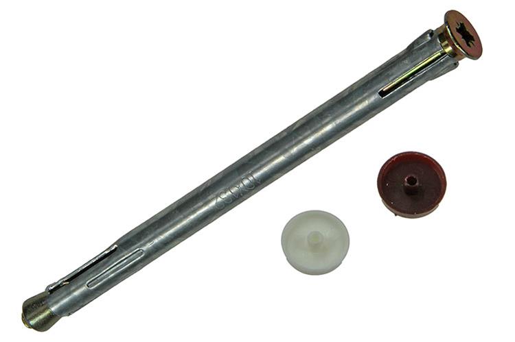 Mack 1017920 - Metallrahmendübel verzinkter Stahl 4 Stück 10 x 130 mm | 5 Stück