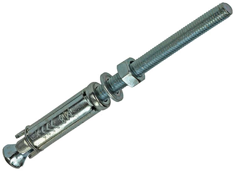 Mack 1019941 – Keilbolzen mit Gewindebolzen. verzinkt2 Stück m8 x 140 mm | 5 Stück