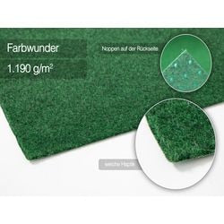 Grasteppich Casa Pura Farbwunder pro Grün