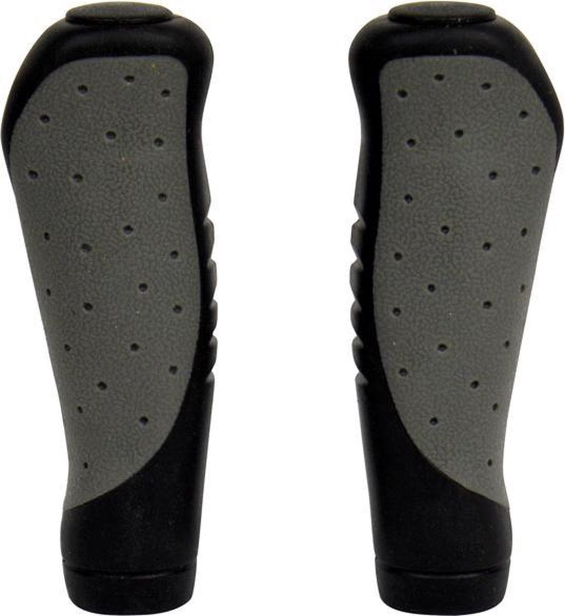 Dresco Fahrradgriffe Ergo Grip ca. 10 cm Gummi schwarz grau pro Set