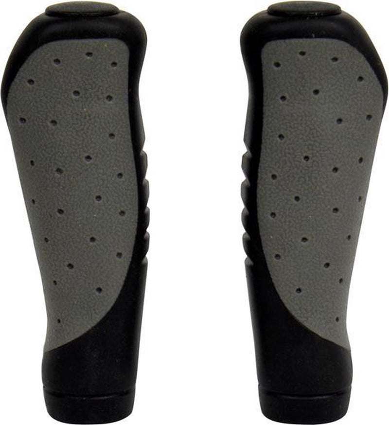 Dresco Fahrradgriffe Ergo Grip ca. 10 cm Gummi schwarz grau pro Set