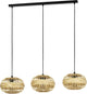 Eglo Amsfield 1 Hängelampe – E27 – 96 cm – Schwarz|Holz