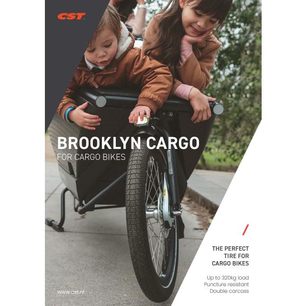 CST-Außenreifen Brooklyn Pro Cargo 26 x 2,15 55-559 – schwarz mit Reflexion