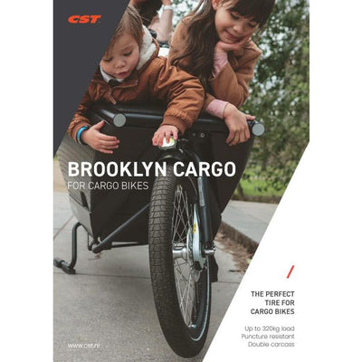 CST-Außenreifen Brooklyn Pro Cargo 26 x 2,15 55-559 – schwarz mit Reflexion