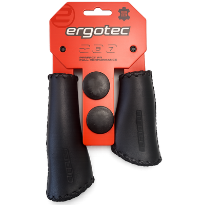 Ergotec verhandelt Monaco Leder lang kurzes Schwarz