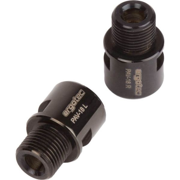 Pedal Asleger 9 16 Ergotec - Edelstahlschwarz