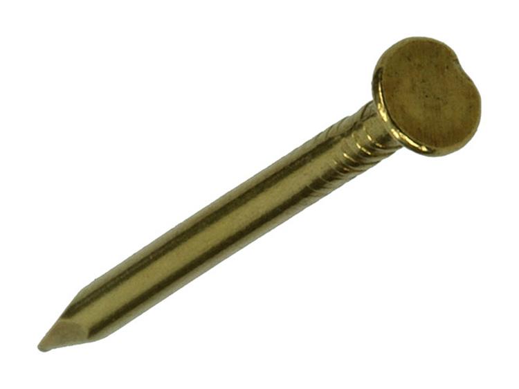 Mack 1017923 - Nagel Flachkopf Messing 100gr1,5 x 20 mm | 5 Stück