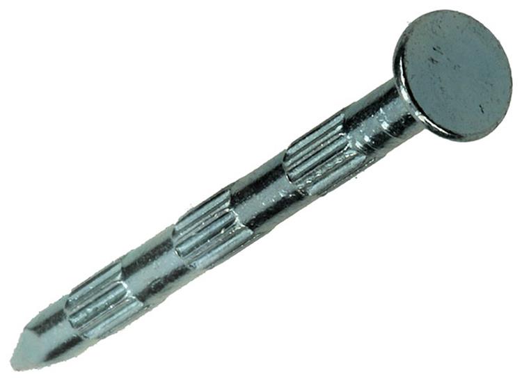Mack 1017939 – Stahlrippennagel UK St. gehärtet + verzinkt 55 Stück 2,7 x 40 mm | 5 Stück