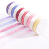Vaessen creative • Organzaband 6 Farben 6mmx2m Babyrosa