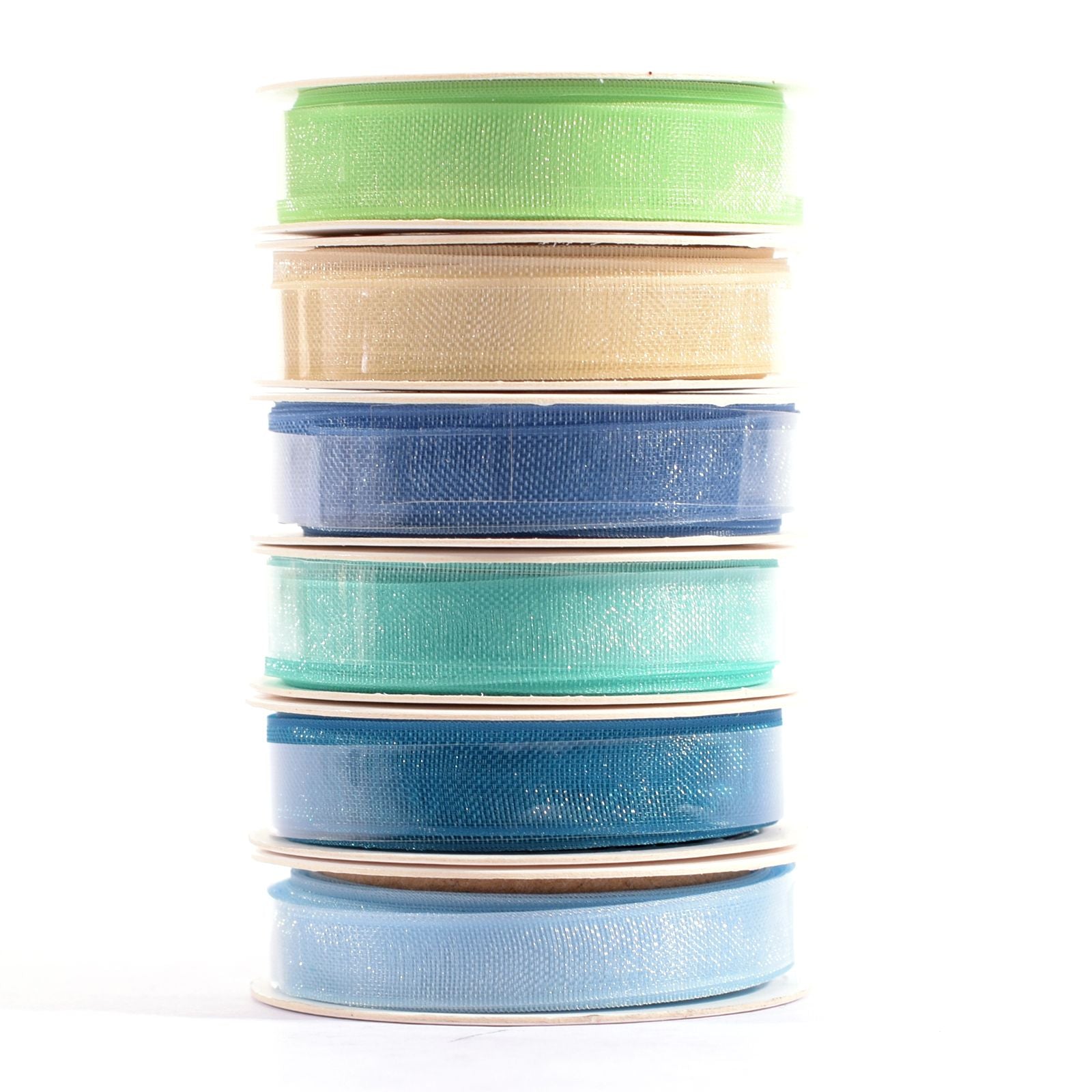 Vaessen creative • Organzaband 6 Farben 6mmx2m Babyblau