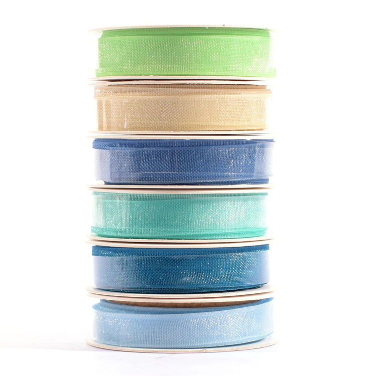 Vaessen creative • Organzaband 6 Farben 6mmx2m Babyblau