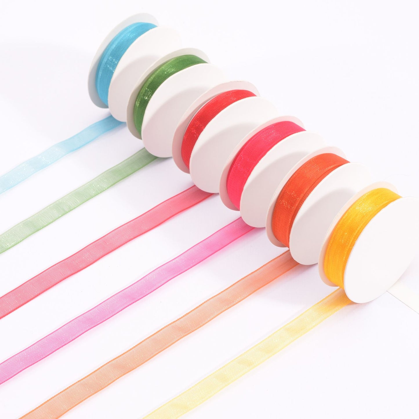 Vaessen creative • Organzaband 6 Farben 6mmx2m Sommer
