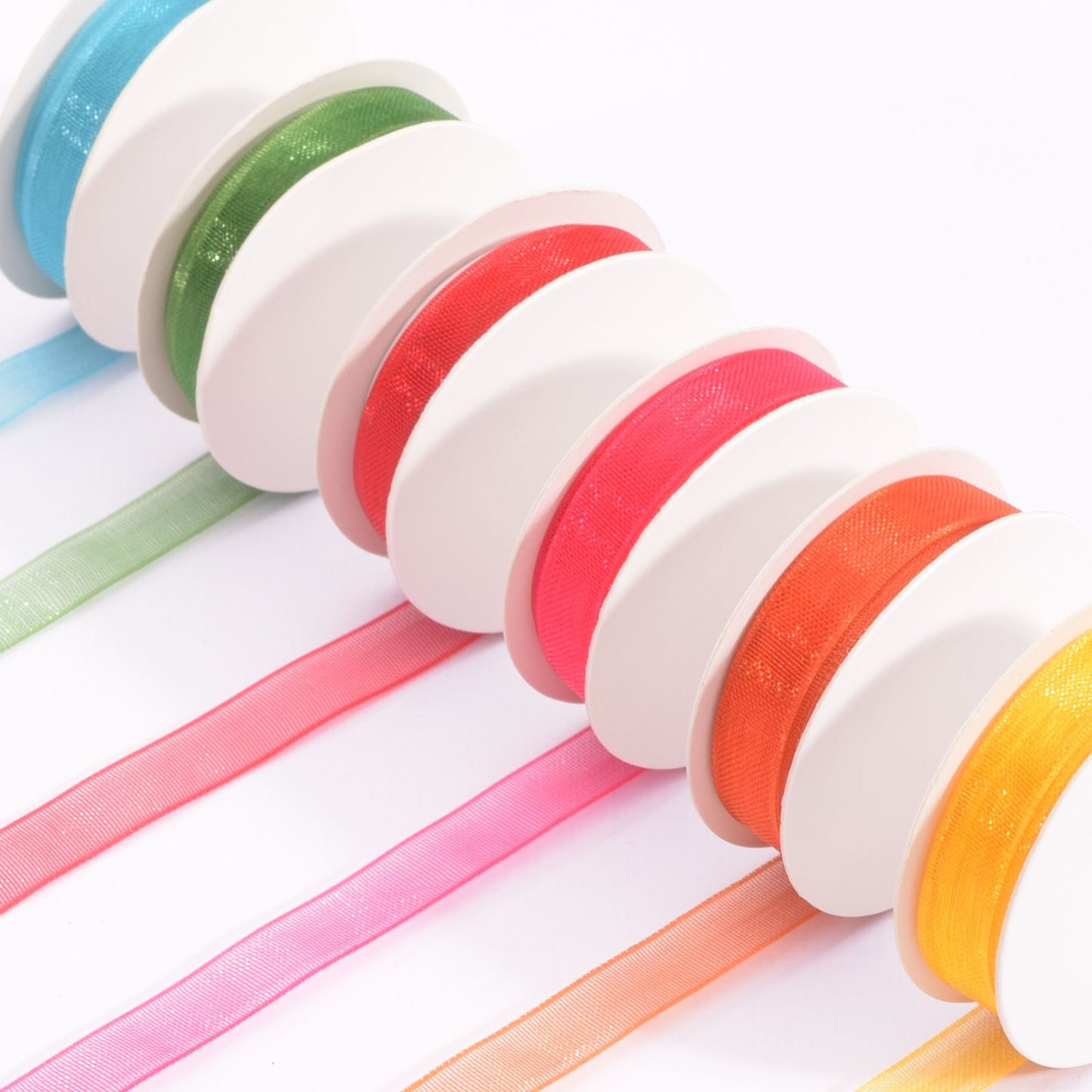 Vaessen creative • Organzaband 6 Farben 6mmx2m Sommer