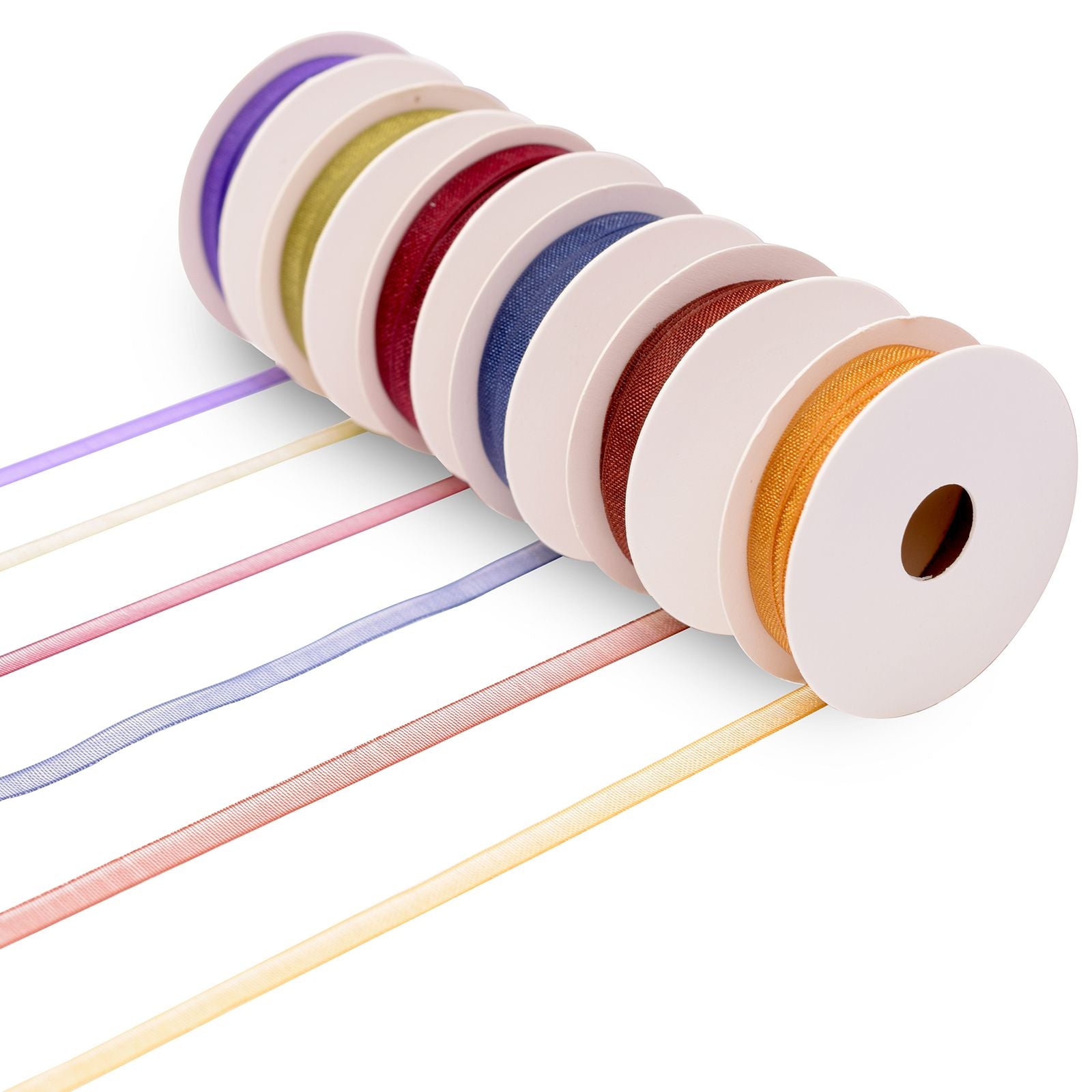 Vaessen creative • Organzaband 6 Farben 3mmx2m Herbst