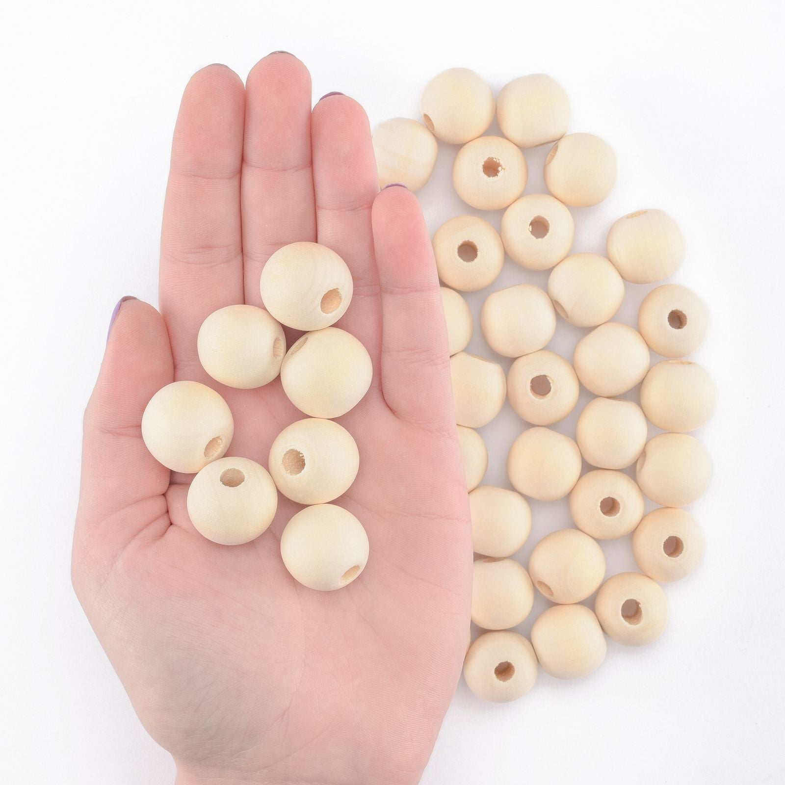 Vaessen creative • Holzperlen 20mm 50 Stück