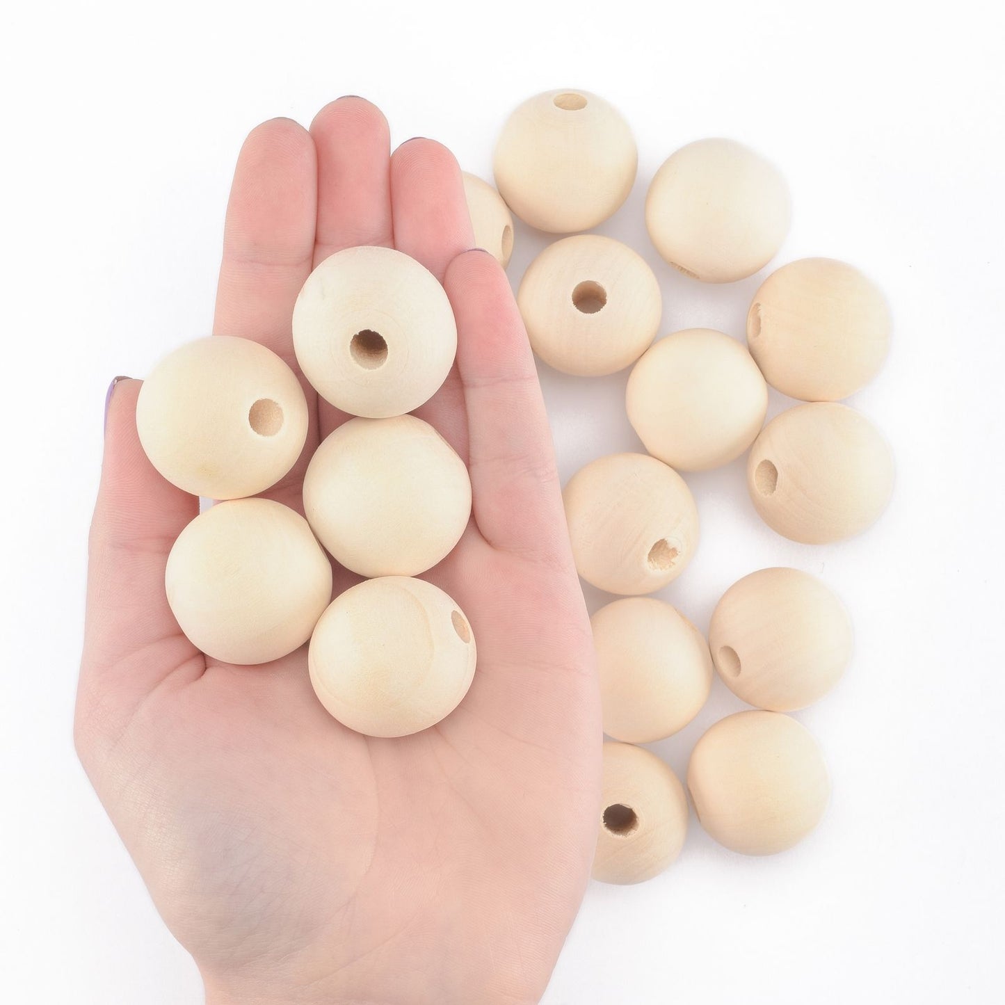 Vaessen creative • Holzperlen 30mm 20 Stück