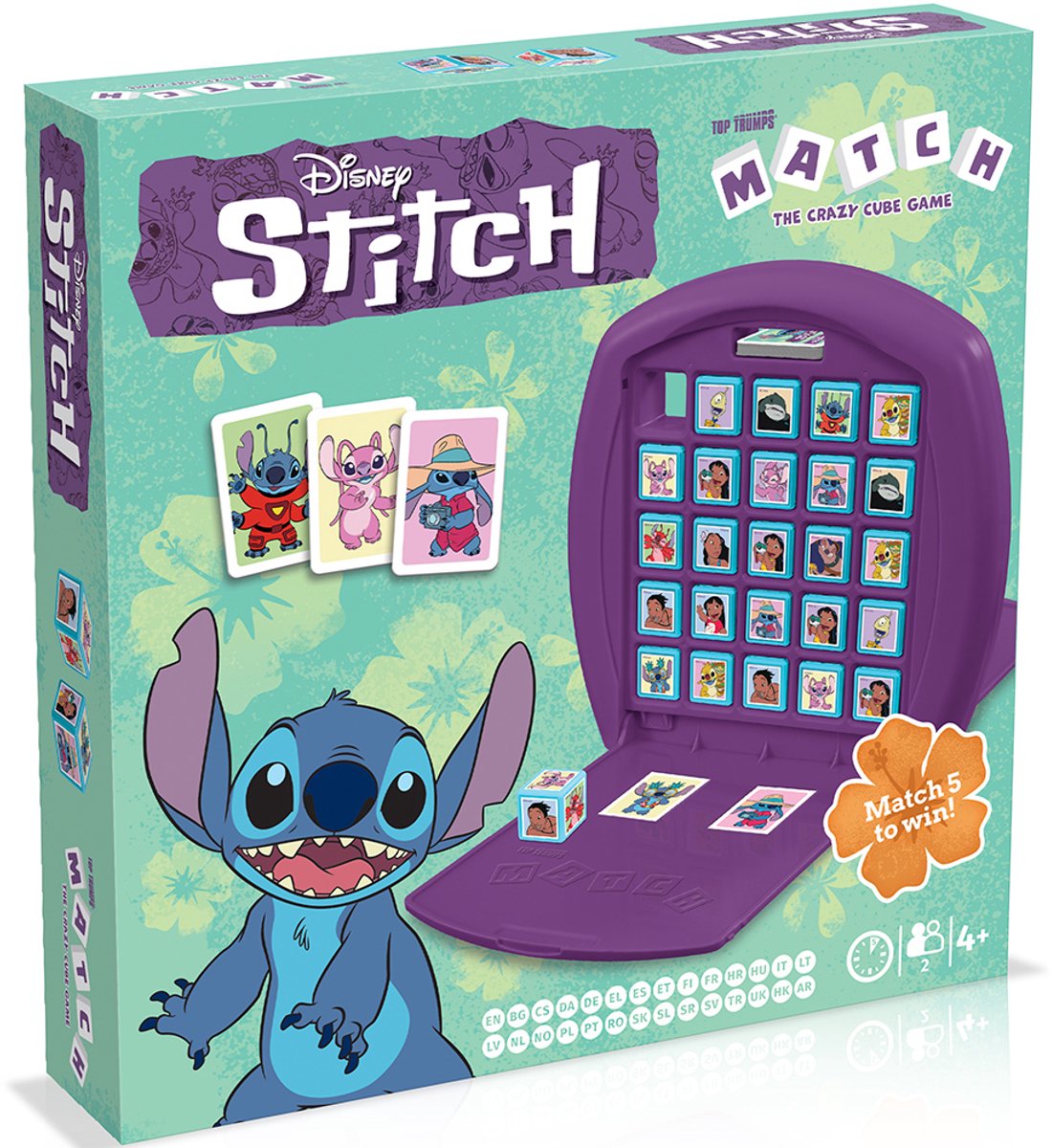 Winning Moves Top Trumps Match the Craze Cube-Spiel – Brettspiel – Lilo Stitch, neue Version