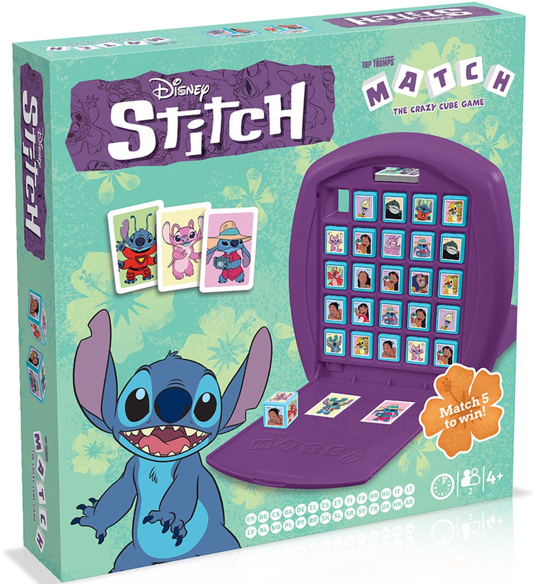 Winning Moves Top Trumps Match the Craze Cube-Spiel – Brettspiel – Lilo Stitch, neue Version