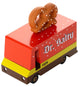 Candylab Spielzeug Candycar Vans: Brezel-Van - Dr. salzig (f028) 8,4x4,1x6,5cm, Holzdruckguss, in Geschenkbox, 3+