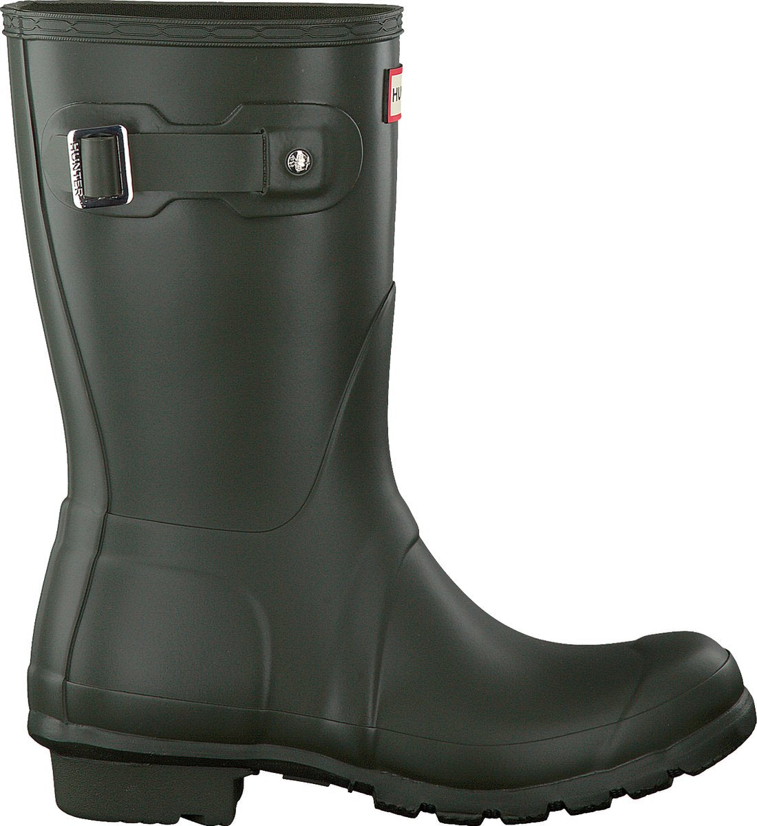 Hunter Damen Original kurze Stiefel – Gummi – Damen – Grün – Größe 38