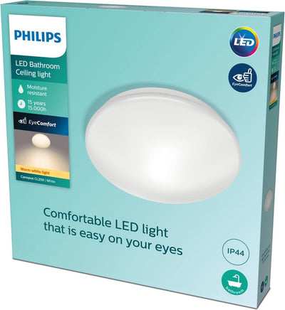 Philips LED Philips Canopus Badezimmer-Deckenleuchte – Chrom – groß