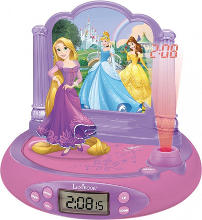 Lexibook Disney Princess Rapunzel Projektoruhr mit magischen Klängen