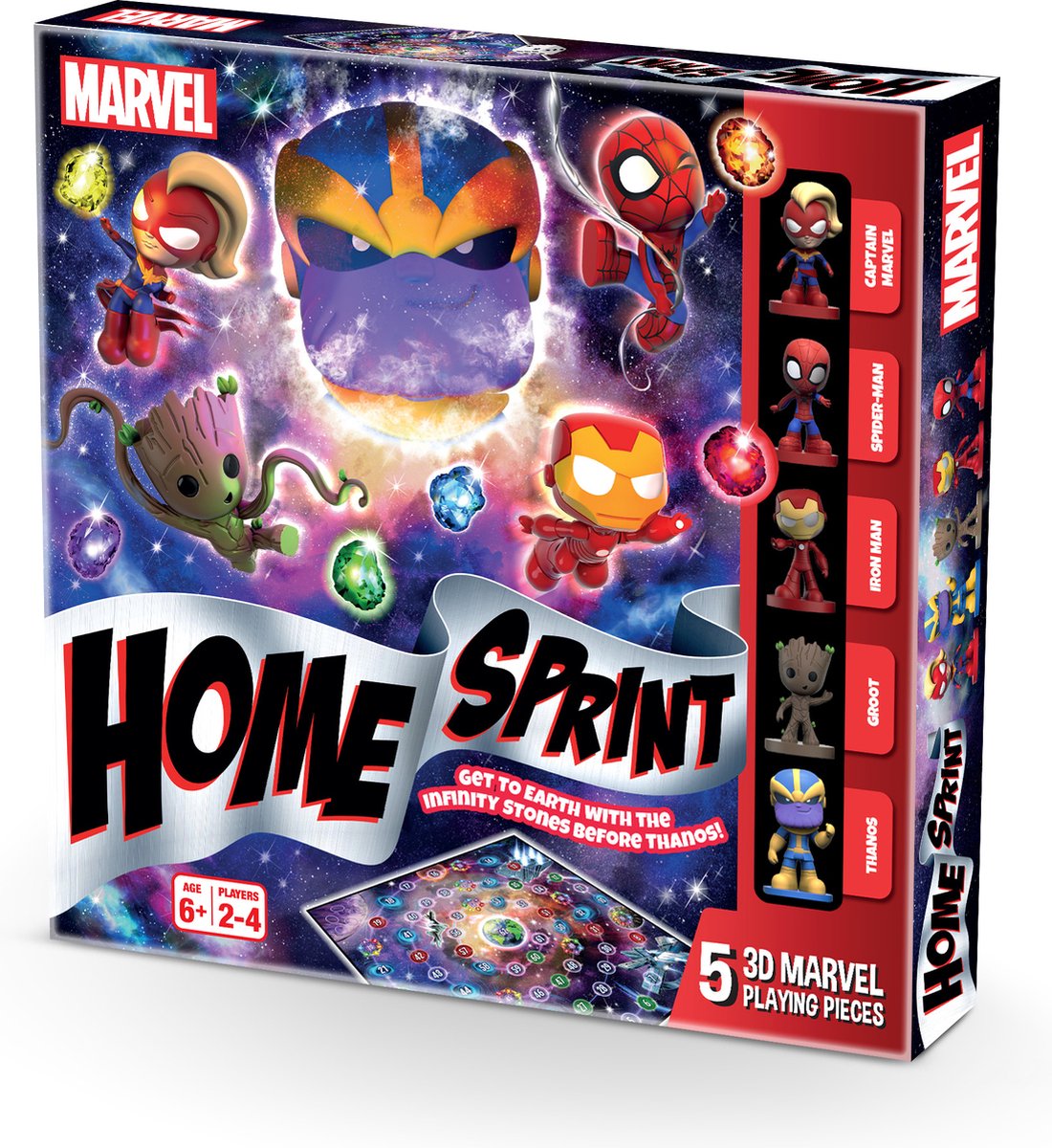 Shuffle Marvel Avengers Home Sprint – Brettspiel – Familie – Marvel – Gänsebrett