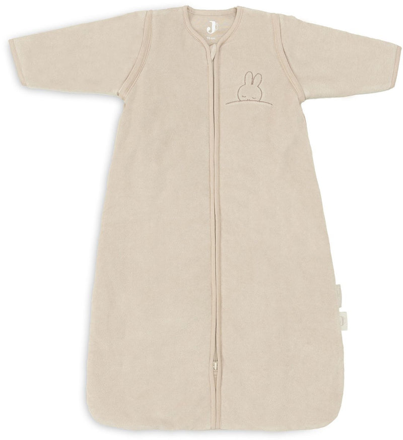 Jollein x Miffy Schlafsack Winter mit abzippbarer Hülle 90cm Sleepy Miffy Terry - Nougat - Winterschlafsack