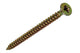 Mack 1017982 – Spanplattenschraube mit Kopf gelb beschichtet. 25 Stück 4,5 x 60 mm | 5 Stück