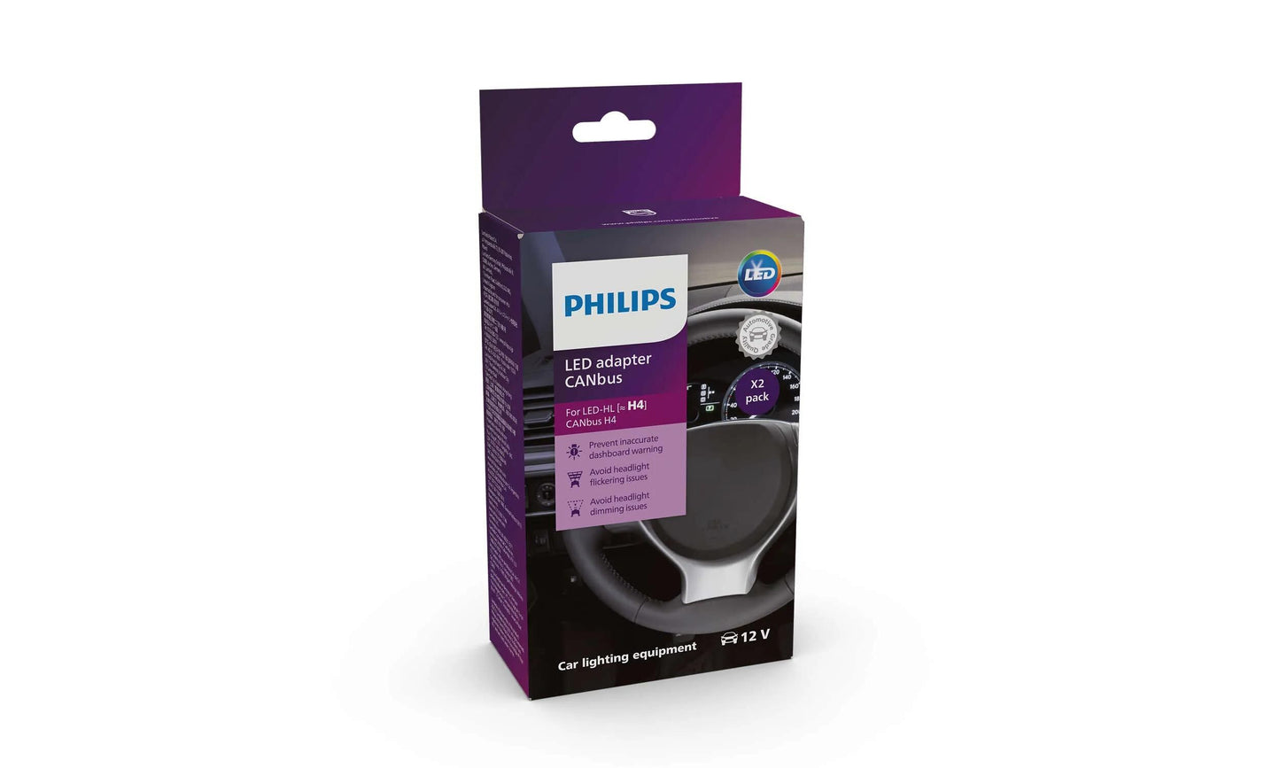 Philips Adapter Ultinon Pro6000 Canbus-Adapter LED H4 #18960x2