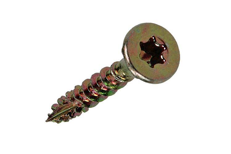Mack 1018003 - spanienplschr.vzkop-selbstmontage gelb sat.100 Stück 3,5 x 20 mm | 5 Stück