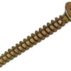 Mack 1018006 - spanienplschr.vzkop-selbstmontage gelb plattiert 65 Stück 3,5 x 35 mm | 5 Stück