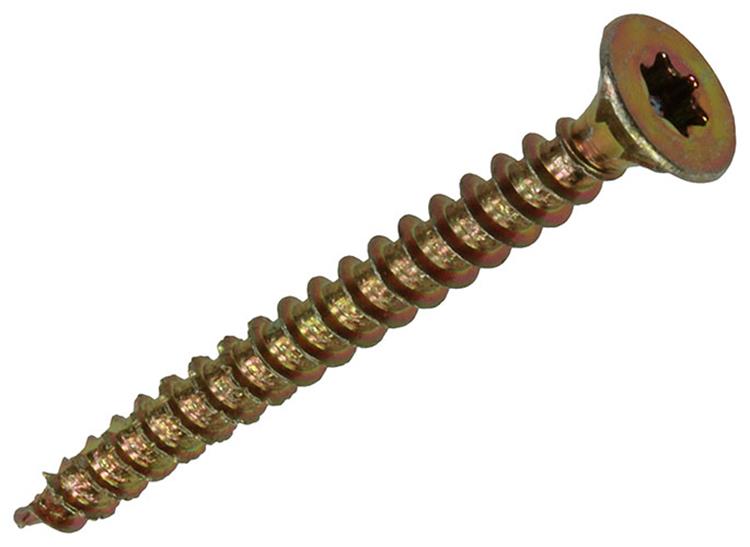 Mack 1018006 - spanienplschr.vzkop-selbstmontage gelb plattiert 65 Stück 3,5 x 35 mm | 5 Stück