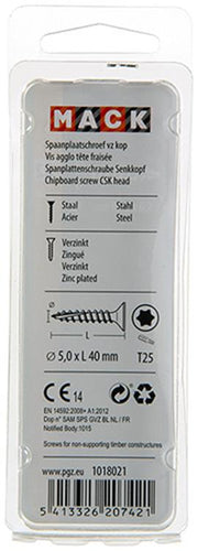 Mack 1018021 - spanienplschr.vzkop-selbstmontage gelb plattiert 26 Stück 5,0 x 40 mm | 5 Stück - afbeelding 3