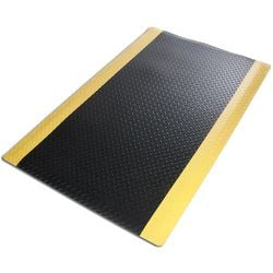 Ty Anti-Ermüdungsmatte Heavy-Du Diamantschwarz, Gelb 3050x900 mm