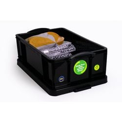 Aufbewahrungsbox wirklich nützliche Boxen 50bkcb 50 l schwarz