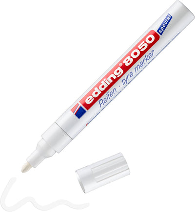 Edding 8050 1 Reifenmarker Blister - weiß - 2-4mm