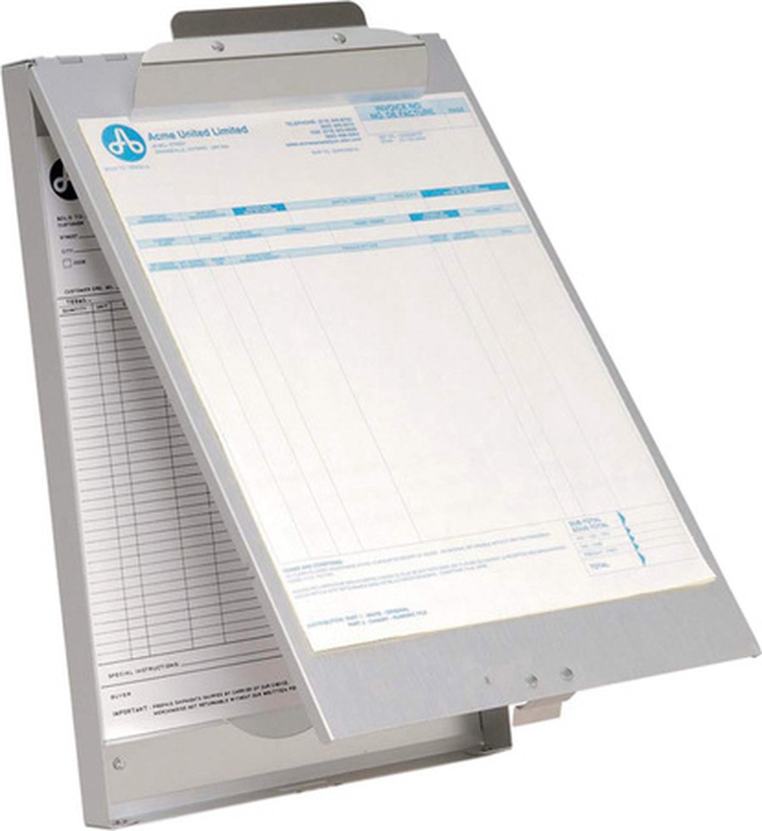 Westcott Klemmbrett – mit Ablagefach – Aluminium – A4 – AC-E17003