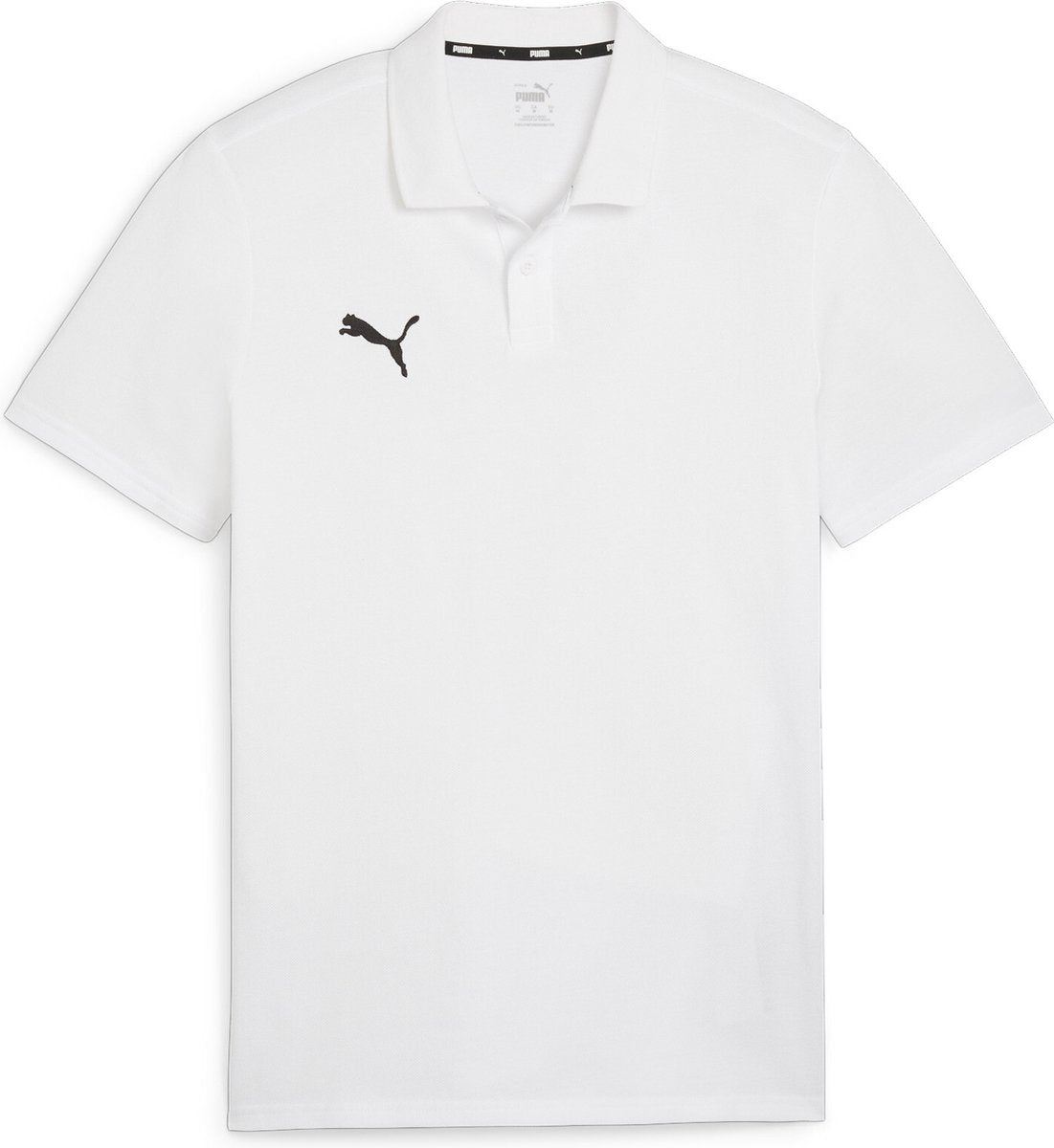 Puma Teamgoal Casuals Polo-Herren-Sportshirt – Weiß-Schwarz