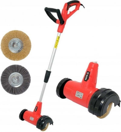 Yato elektrische Unkrautbürste – Fugenreiniger – 400 W – ø11 cm – inklusive 2 Bürsten
