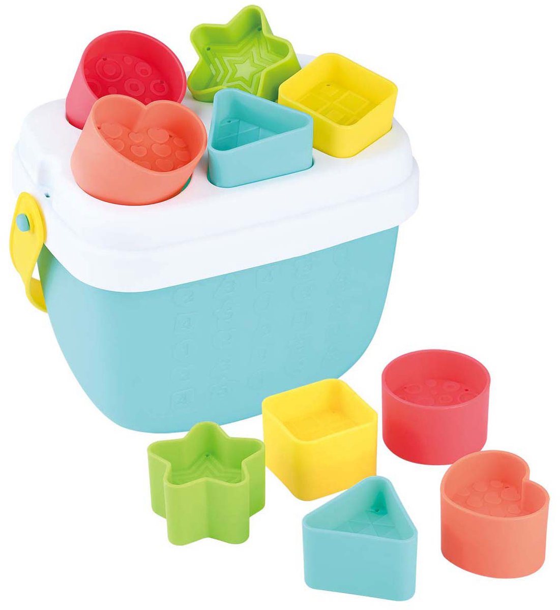 Spielen Sie einen Eintopfbucker mit Formen, 12DLG.