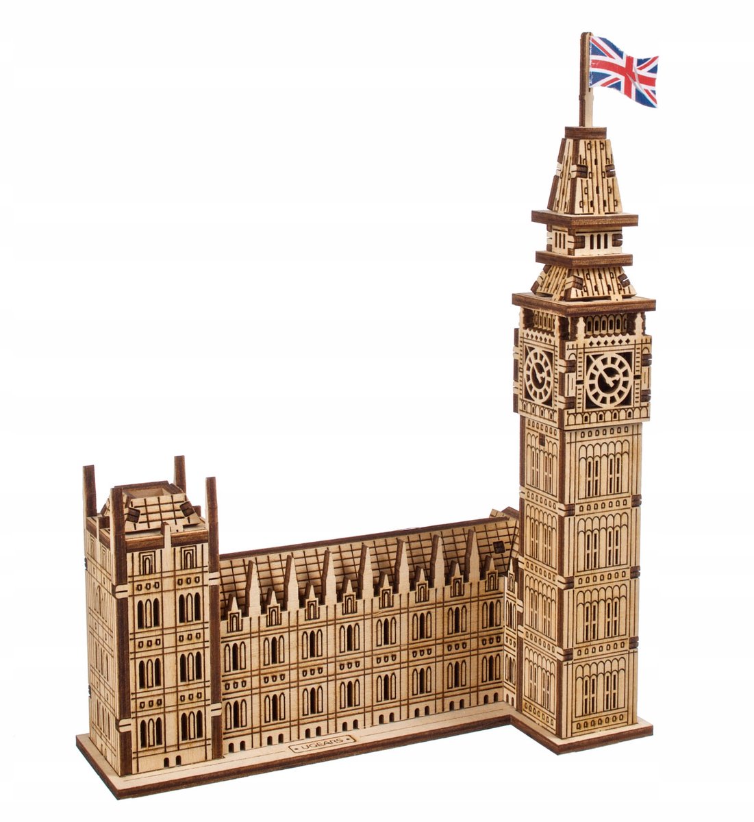 Ugears Big Ben 3D-Modellbausatz aus Holz – ikonische Architektur – 63 Teile