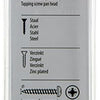 Mack 1018074 – selbstschneidende Schraube mit Zylinderkopf, verzinkt. 24 Stück 4,8 x 38 mm | 5 Stück