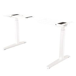 Fellowes Sitz-Steh-Schreibtisch 97470, weißer Stahl