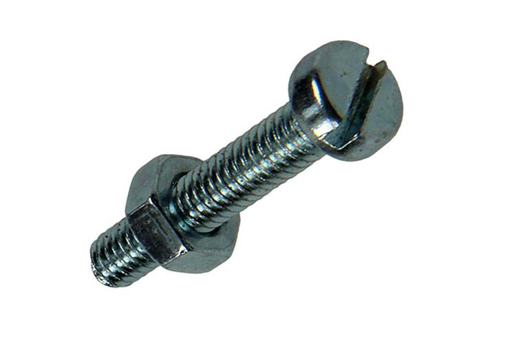 Mack 1018091 - Metallschraubzyl. Kopf + Mutter plattiert 55 Stück M4 x 20 mm | 5 Stück