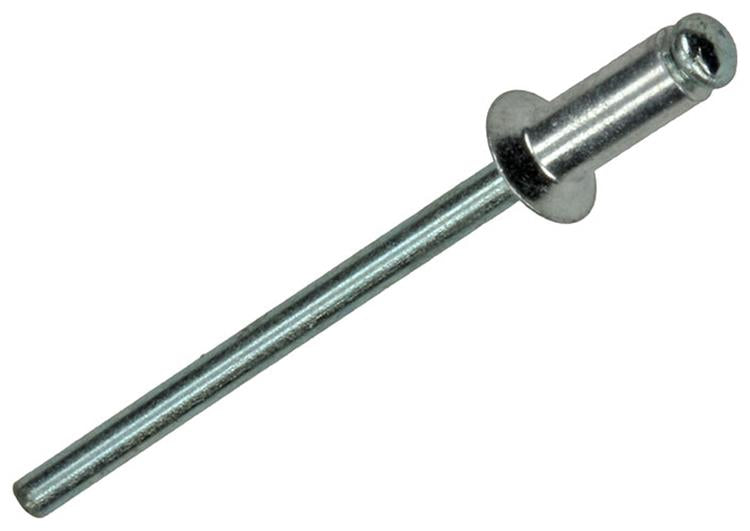 Mack 1020312 - 120 Blindklammern Aluminium 3,2x8mm | 5 Stück