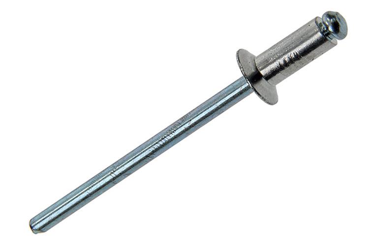 Mack 1020314 – 100 Blindklammern Aluminium 4,0 x 10 mm | 5 Stück