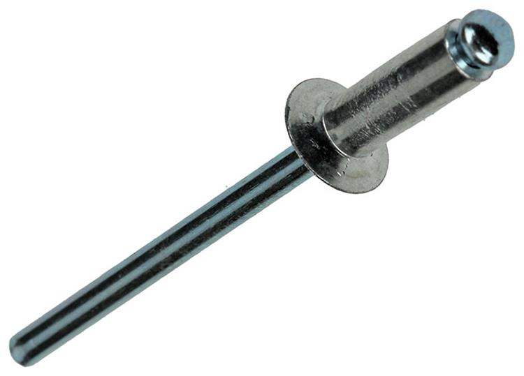 Mack 1020315 - 80 Blindklammern Aluminium 4,0x12mm | 5 Stück