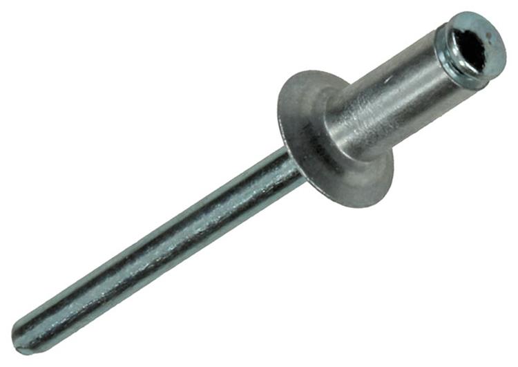 Mack 1020318 - 70 Blindklammern Aluminium 4,8x12mm | 5 Stück